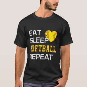 Camiseta Softball Comer Sono Softball Repetir Softball