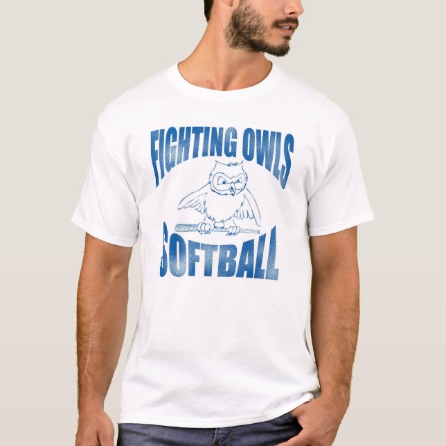 Camiseta Softball de combate das corujas (Frente)