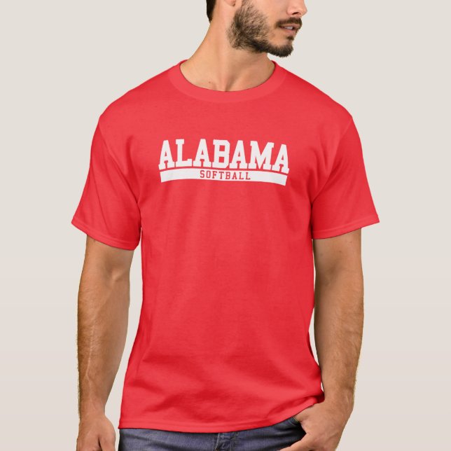 Camiseta Softball do Alabama (Frente)