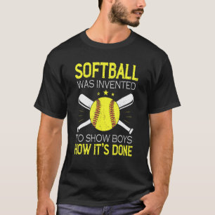 Camiseta Softball foi inventado para mostrar a meninos como