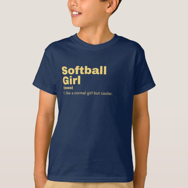 Camiseta Softball Girl - Softball (Frente)
