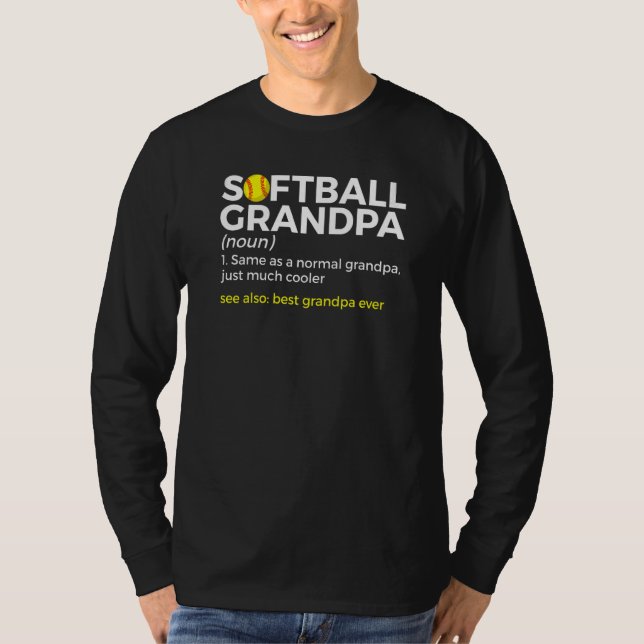 Camiseta Softball Grandpa Definition Best Grandpa Ever (Frente)
