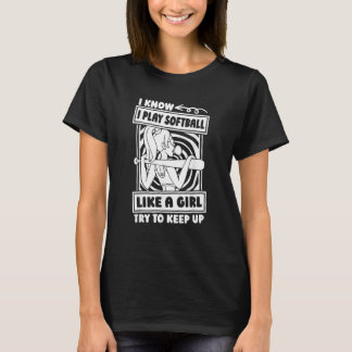Camiseta Softball Humorous Pitcher   Batter Catcher Softbal