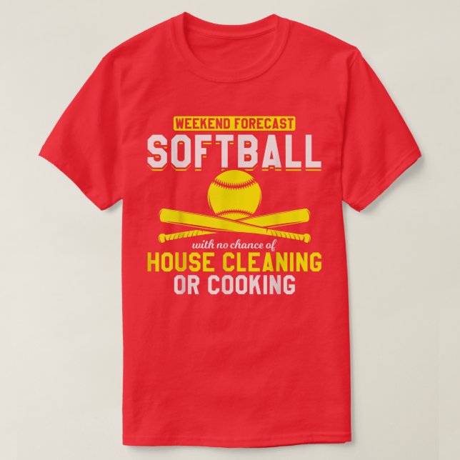 Camiseta Softball Instrutor Softball Sem Cozinhar Ou C (Frente do Design)