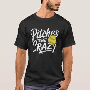 Camiseta Softball lança dote maluco de jogador de softball