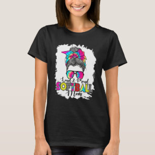 Camiseta Softball Louco E Orgulhoso Mãe Cabelo Mágico Tie D