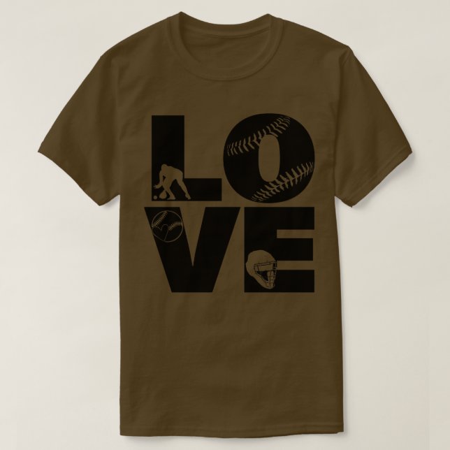 Camiseta Softball LOVE Funny 2 (Frente do Design)