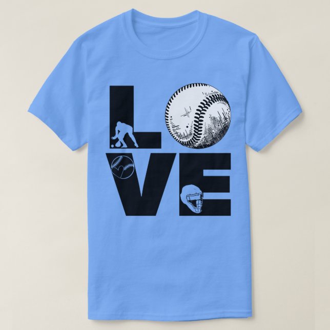 Camiseta Softball LOVE Funny 8 (Frente do Design)