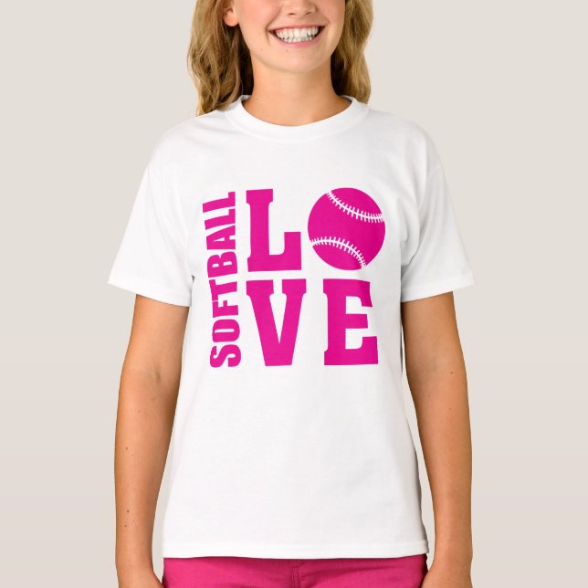 Camiseta Softball Love, Softball (Frente)
