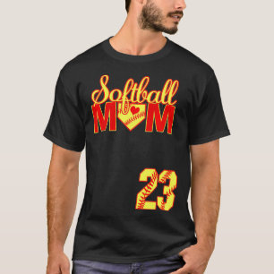Camiseta Softball Mãe Dia de as mães #23 Fastpitch Jersey N