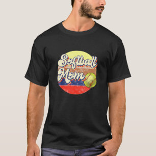 Camiseta Softball Mãe Retro T