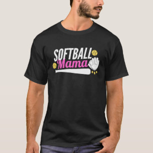 Camiseta Softball Mama Esportes Presentes Para Dia de as mã