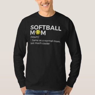 Camiseta Softball Mom Definition Mama Mother's Day