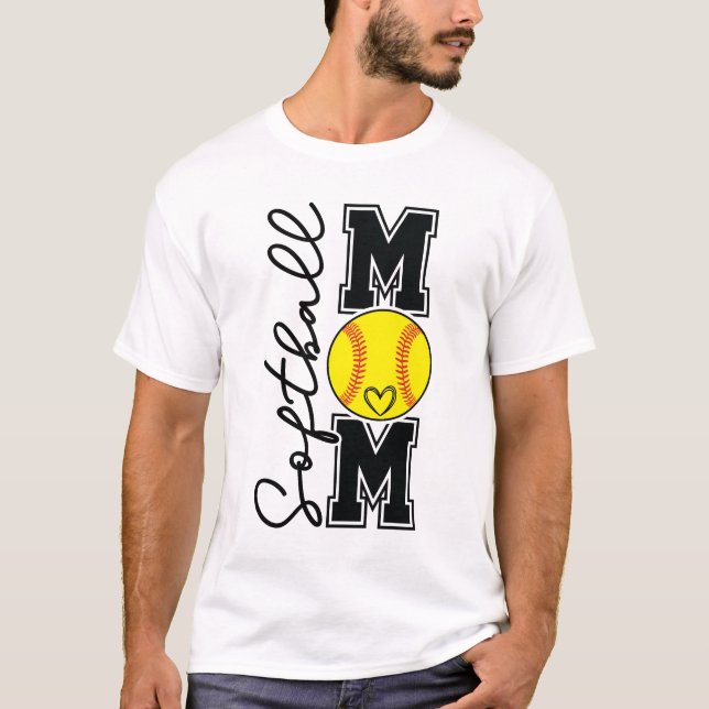 Camiseta Softball Mom Varsity Sports Softball Mom (Frente)