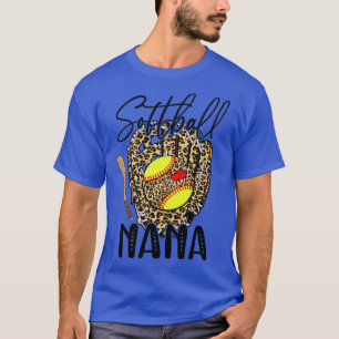 Camiseta Softball Nana Leopardo Jogo Dia do Softball Moth