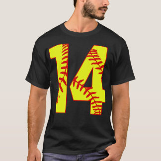 Camiseta Softball Número 14 14 Softball Jersey U
