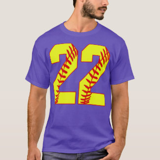 Camiseta Softball Número 22 22 Softball Jersey U