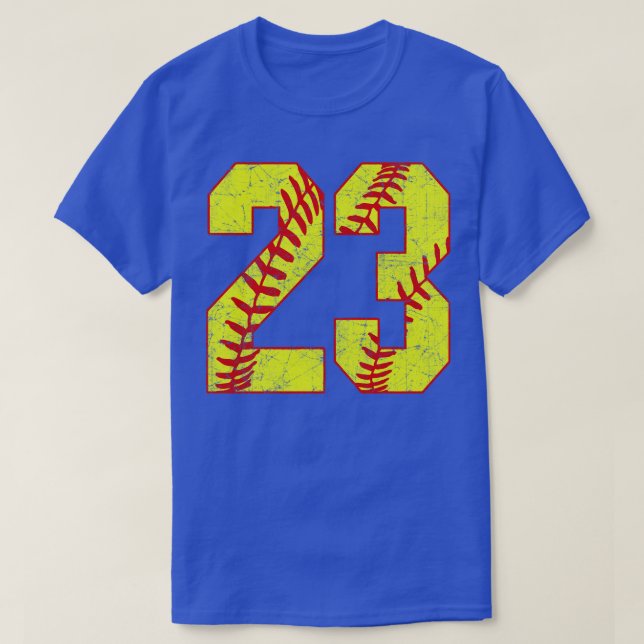 Camiseta Softball Número 23 23 Softball Jersey U (Frente do Design)