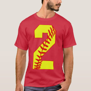 Camiseta Softball Número 2 2 Softball Jersey Uni