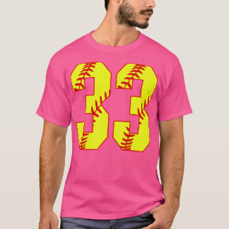 Camiseta Softball Número 33 33 Softball Jersey U