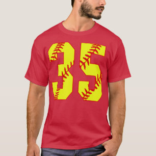 Camiseta Softball Número 35 35 Softball Jersey U