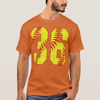 Camiseta Softball Número 36 36 Softball Jersey U