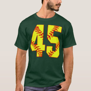 Camiseta Softball Número 45 45 Softball Jersey U
