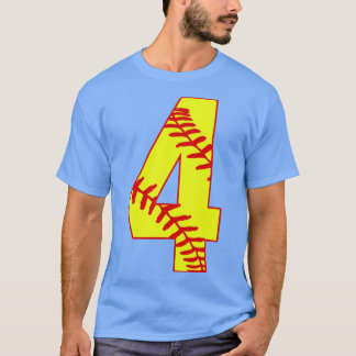 Camiseta Softball Número 4 4 Softball Jersey Uni