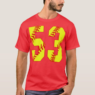 Camiseta Softball Número 53 53 Softball Jersey U