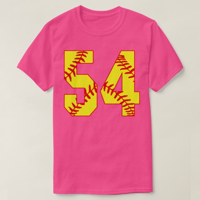 Camiseta Softball Número 54 54 Softball Jersey U (Frente do Design)