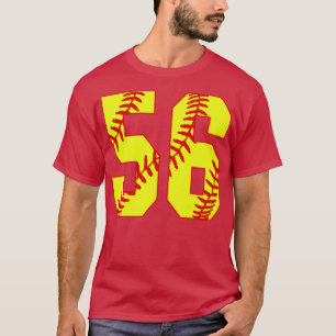 Camiseta Softball Número 56 56 Softball Jersey U