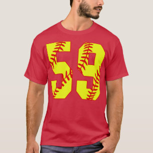 Camiseta Softball Número 59 59 Softball Jersey U
