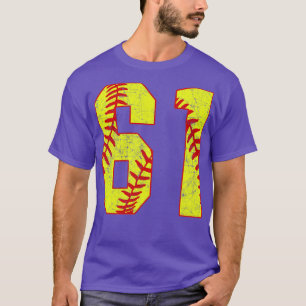 Camiseta Softball Número 61 61 Softball Jersey U