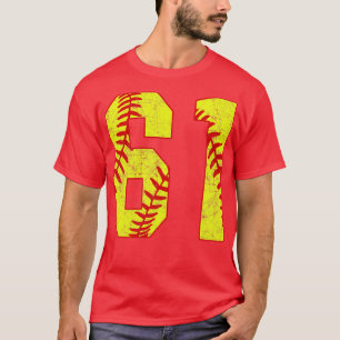 Camiseta Softball Número 61 61 Softball Jersey U