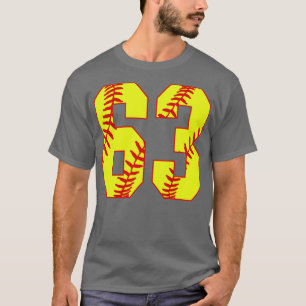 Camiseta Softball Número 63 63 Softball Jersey U