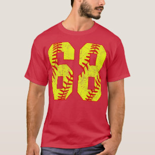 Camiseta Softball Número 68 68 Softball Jersey U