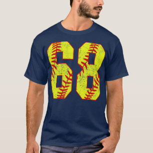 Camiseta Softball Número 68 68 Softball Jersey U