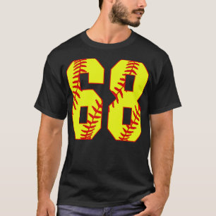 Camiseta Softball Número 68 68 Softball Jersey U