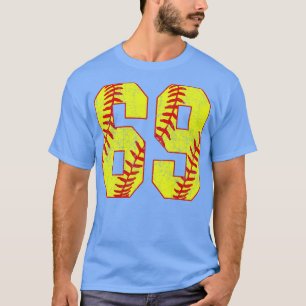 Camiseta Softball Número 69 69 Softball Jersey U