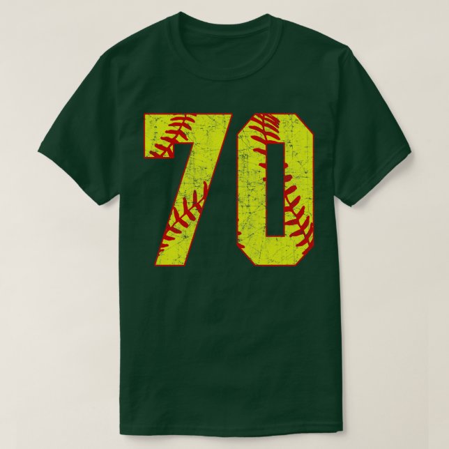 Camiseta Softball Número 70 70 Softball Jersey U (Frente do Design)