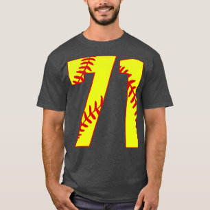 Camiseta Softball Número 71 71 Softball Jersey U