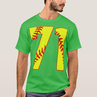 Camiseta Softball Número 71 71 Softball Jersey U