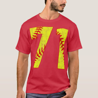 Camiseta Softball Número 71 71 Softball Jersey U
