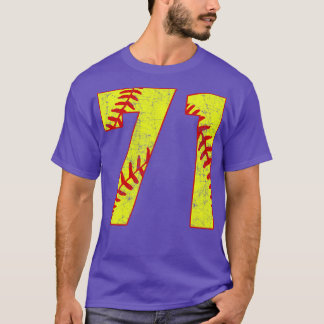 Camiseta Softball Número 71 71 Softball Jersey U