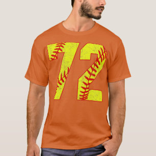 Camiseta Softball Número 72 72 Softball Jersey U