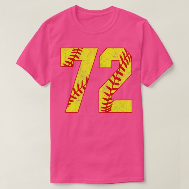 Camiseta Softball Número 72 72 Softball Jersey U (Frente do Design)