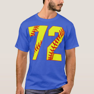 Camiseta Softball Número 72 72 Softball Jersey U