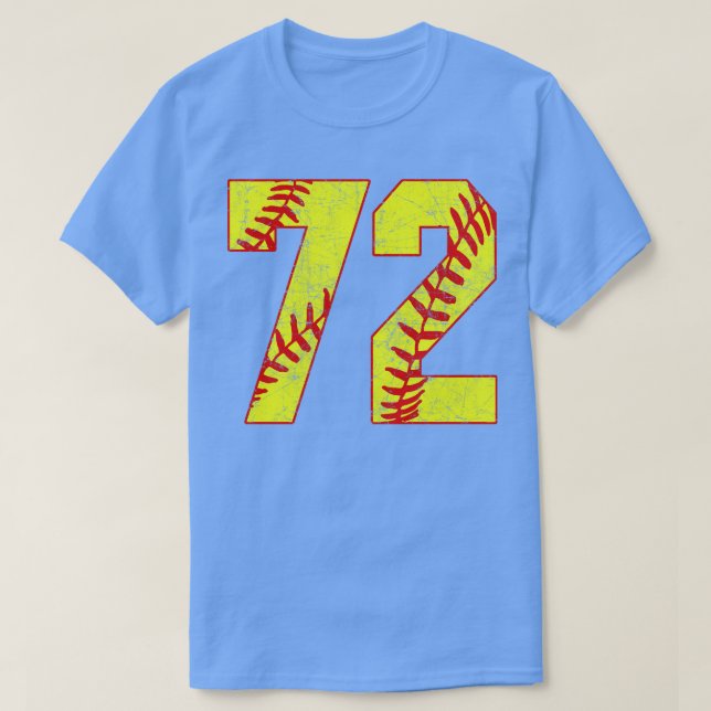 Camiseta Softball Número 72 72 Softball Jersey U (Frente do Design)