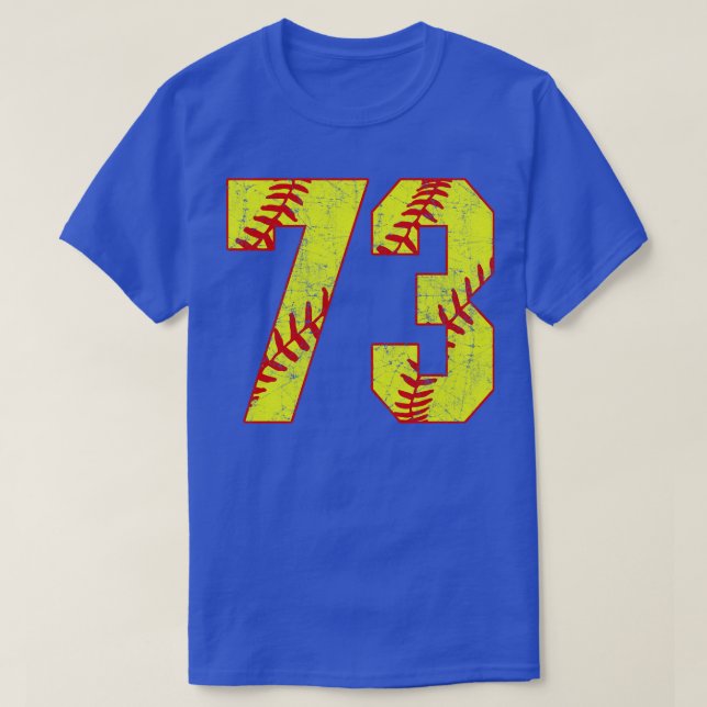 Camiseta Softball Número 73 73 Softball Jersey U (Frente do Design)