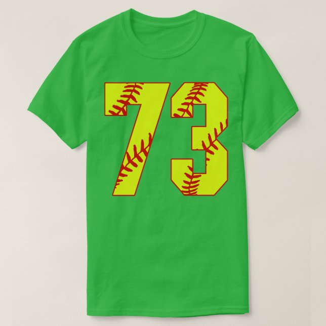 Camiseta Softball Número 73 73 Softball Jersey U (Frente do Design)